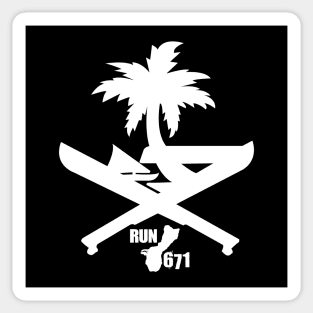 RUN 671 Guam Machete Seal Sticker